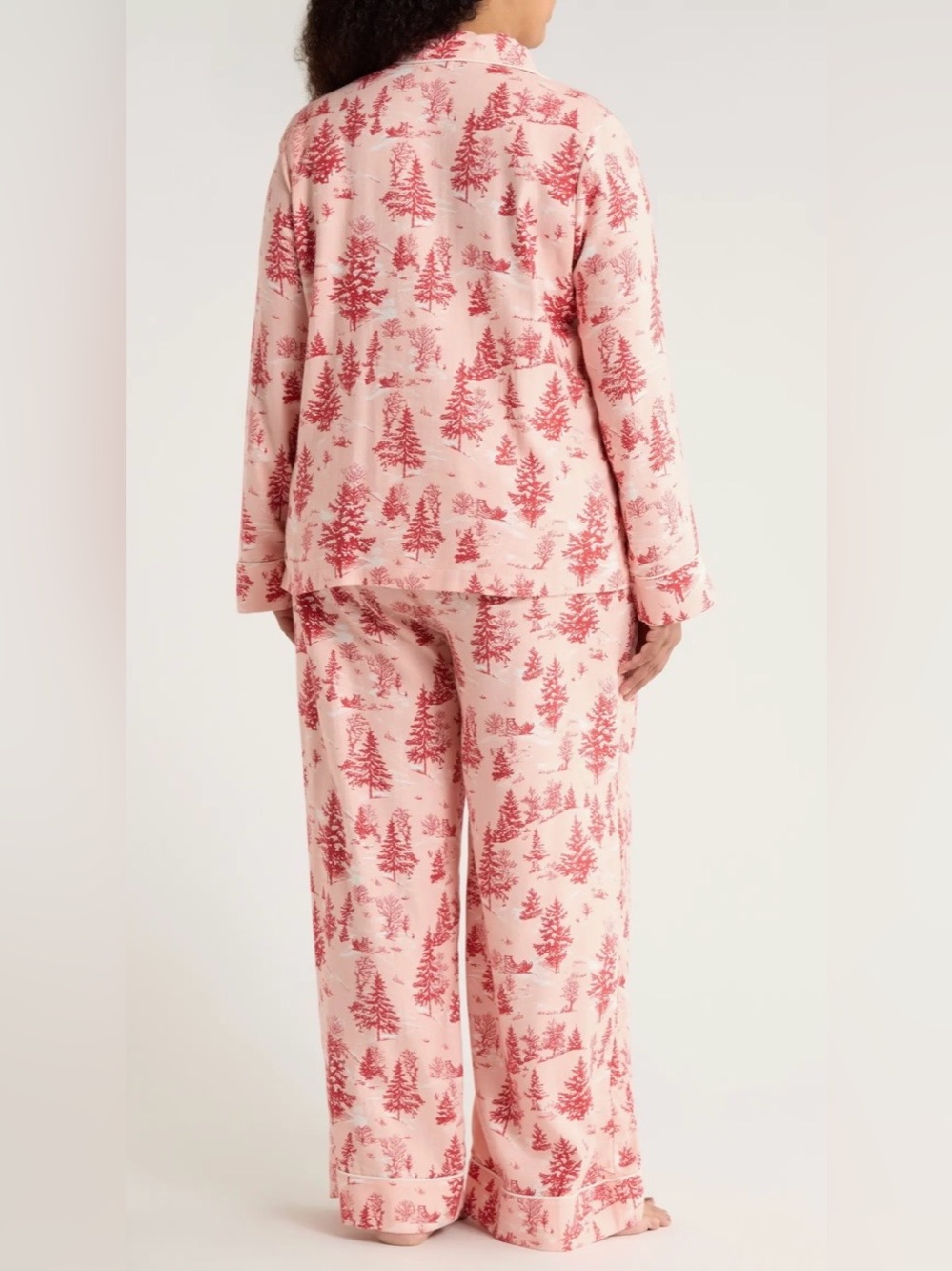 Nordstrom Cozy Cotton Blend Flannel Plus Pajama Set - Picture 9 of 13